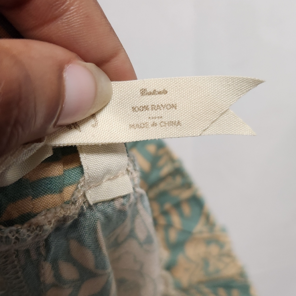 Matilda Jane Wide Leg Flowy Pants Green Small - Picture 7 of 8